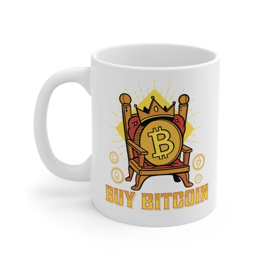 Buy Bitcoin Mug — Crypto King 11oz Coffee Cup crypto mug and blockchain drinkware