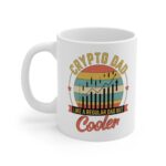 Crypto Dad Mok - "Crypto Dad Like a Regular Dad But Cooler" 11oz Koffiemok crypto mok en blockchain drinkfles