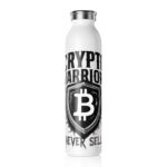 Slim Water Bottle — Crypto Dad Water Bottle (Bitcoin Design) crypto mug and blockchain drinkware