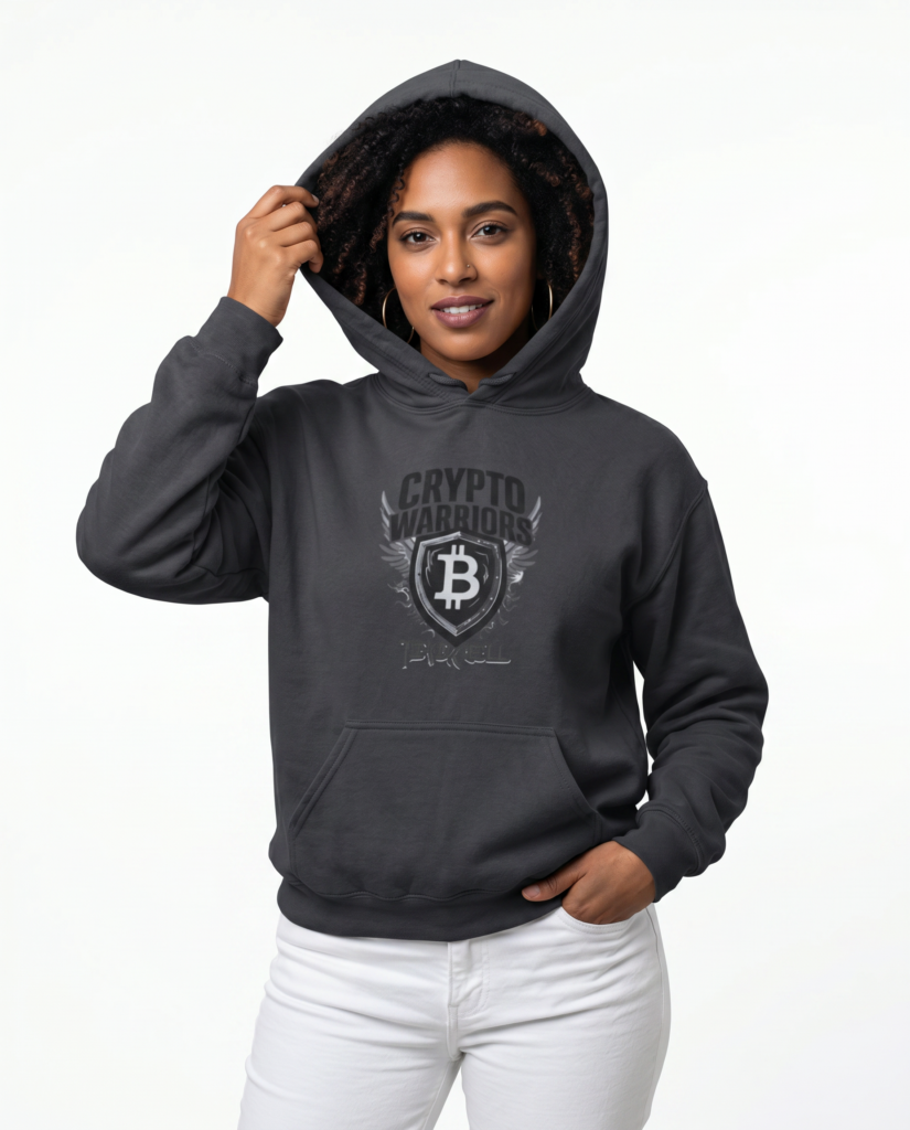 Bitcoin Heroes never sell Hoodie crypto hoodie for Bitcoin and Web3 streetwear