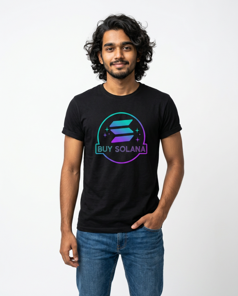 Buy Solana Tee — Crypto Logo Graphic T-Shirt crypto t-shirt for Bitcoin and Web3 culture