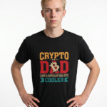 Crypto Dad T-Shirt — "Crypto Dad: Like a Regular Dad but Cooler" Tee, Father's Day Gift for Bitcoin & Crypto Fans crypto gift for traders