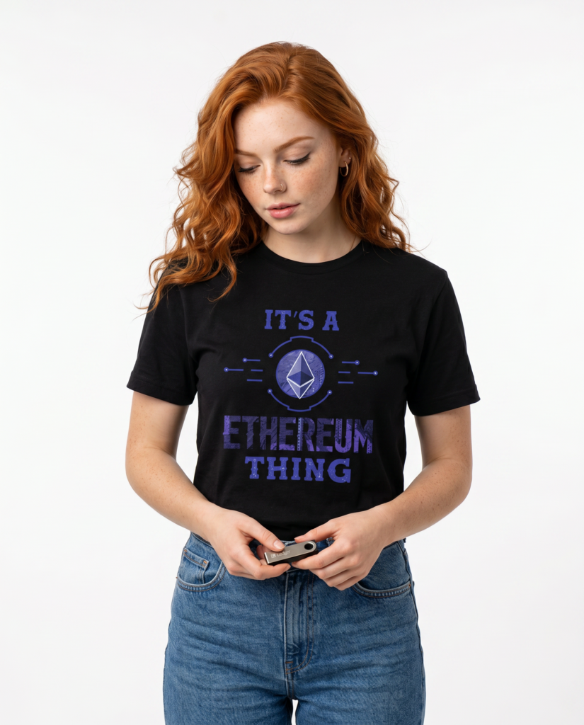 Ethereum T-shirt — "It's a Ethereum Thing" casual crypto T-shirt crypto T-shirt voor Bitcoin- en Web3-cultuur