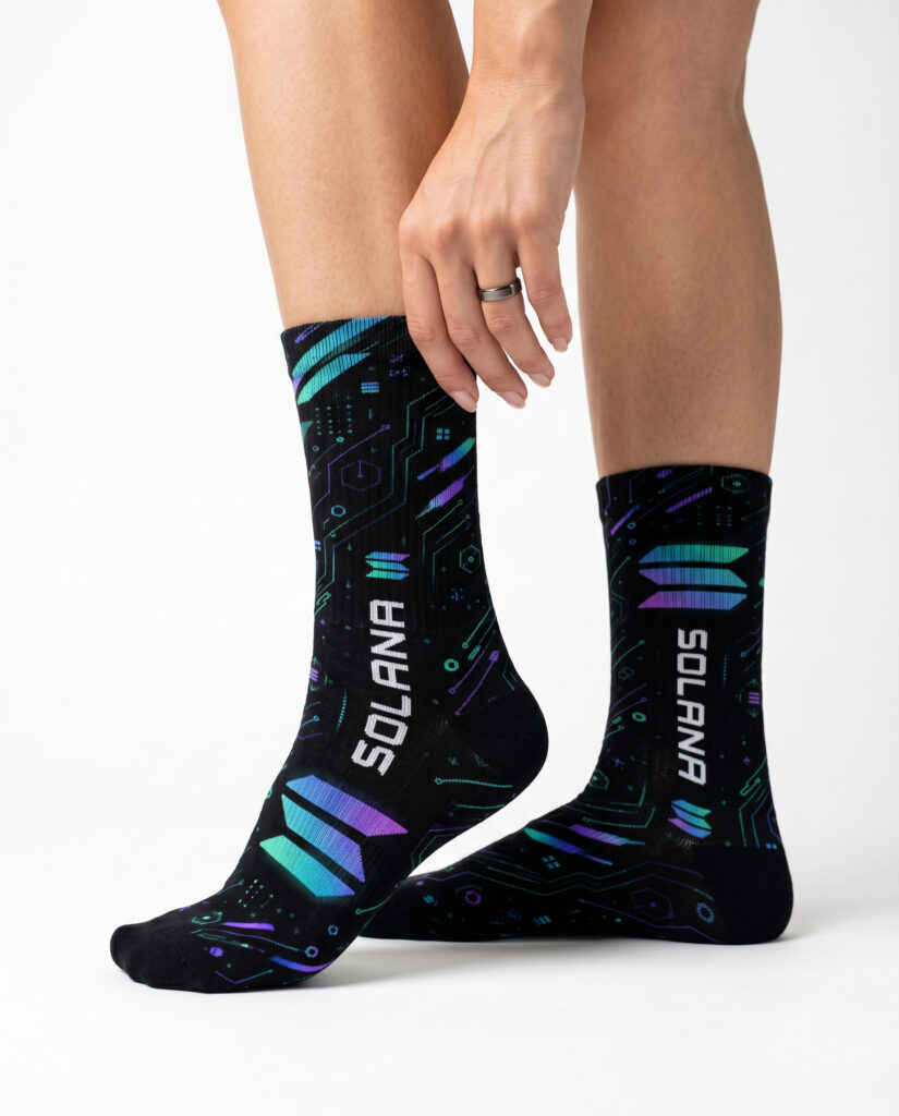 Solana Crypto Socks crypto socks for Bitcoin and Web3 holders