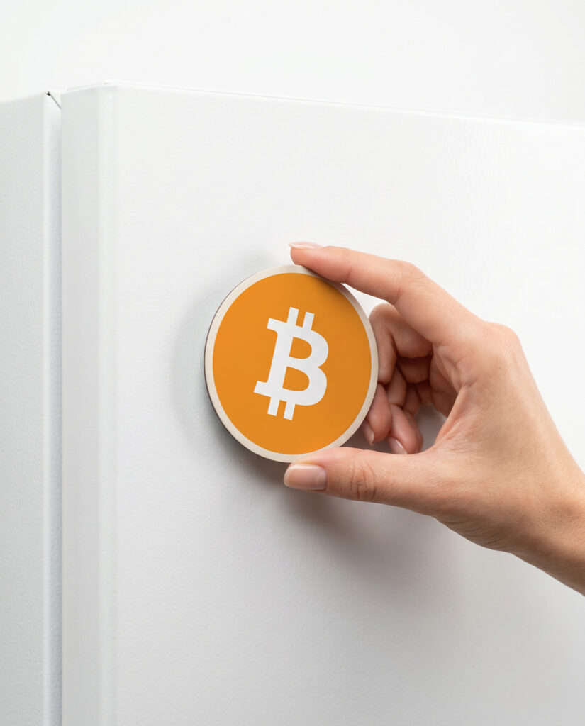 Bitcoin magnet crypto gift for traders and Web3 builders