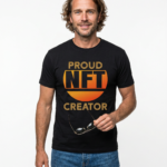 Proud NFT Creator T-Shirt — Retro Orange Crypto Art Tee for Digital Artists & Collectors crypto t-shirt for Bitcoin and Web3 culture