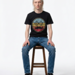 Retro Bitcoin Mustache T-Shirt crypto t-shirt for Bitcoin and Web3 culture